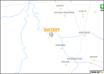 map of Ouizert