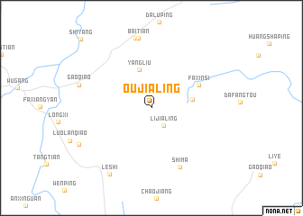 map of Oujialing