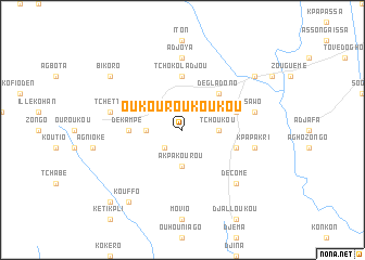 map of Oukouroukoukou