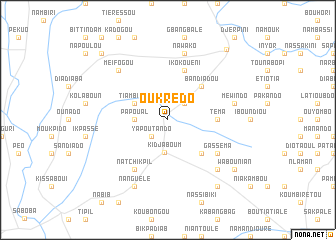 map of Oukrédo