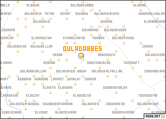 map of Oulad Abbes