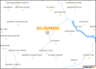 map of Oulad Abbou