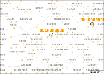 map of Oulad Abbou