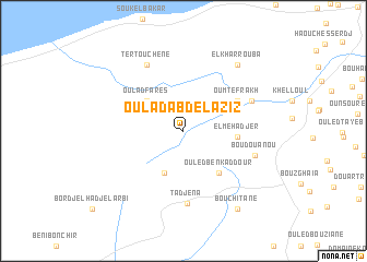 map of Oulad Abd el Aziz