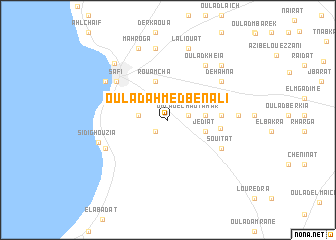 map of Oulad Ahmed Ben Ali