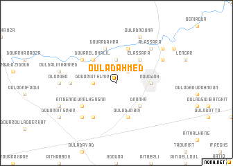 map of Oulad Ahmed