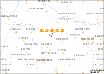 map of Oulad Akkou