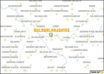 map of Oulad al Haj Driss