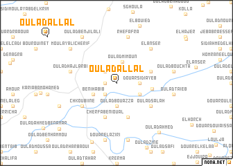 map of Oulad Allal