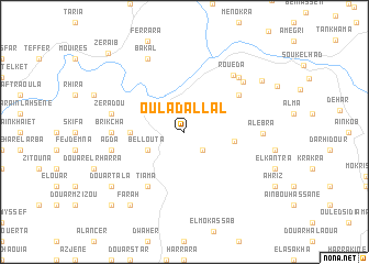 map of Oulad Allal