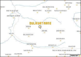 map of Oulad Atmane