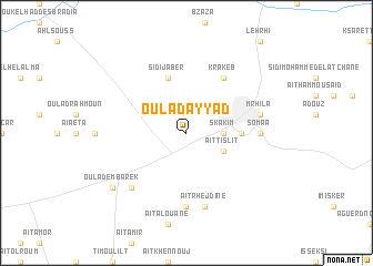 map of Oulad Ayyad