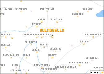 map of Oulad Bella