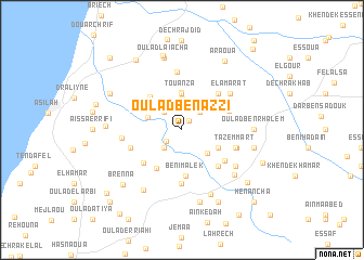 map of Oulad Ben Azzi