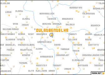 map of Oulad Ben Delha