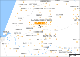 map of Oulad Ben Doud