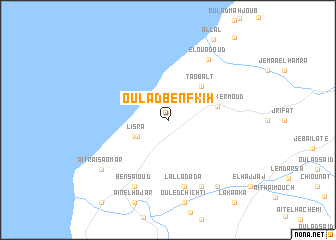 map of Oulad Ben Fkih