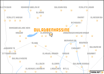 map of Oulad Ben Hassine