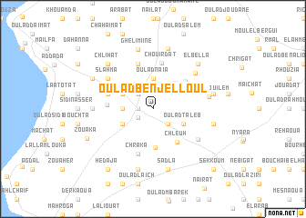 map of Oulad Ben Jelloul