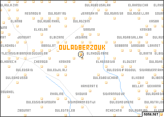 map of Oulad Berzouk