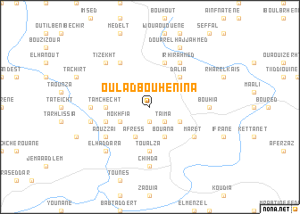 map of Oulad Bou Henina