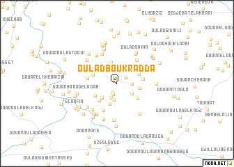 map of Oulad Bou Kradda