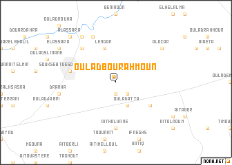 map of Oulad Bou Rahmoun