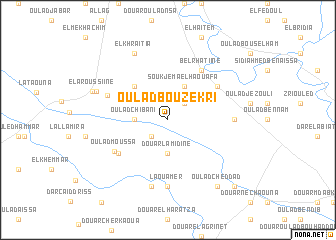 map of Oulad Bouzekri
