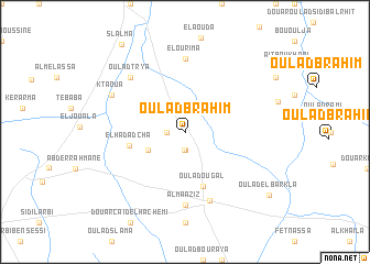 map of Oulad Brahim