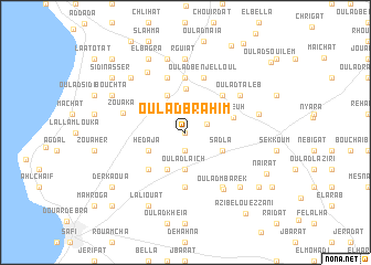 map of Oulad Brahim