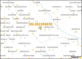 map of Oulad Chebene