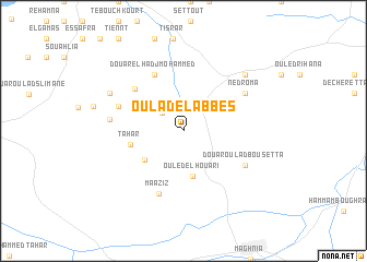 map of Oulad el Abbes