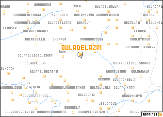 map of Oulad el Azri