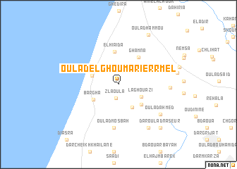 map of Oulad el Ghoumari er Rmel