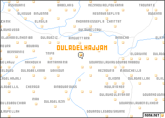 map of Oulad el Hajjam