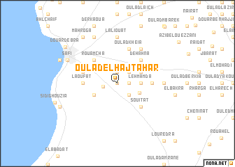 map of Oulad el Haj Tahar