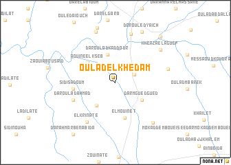 map of Oulad el Khedam