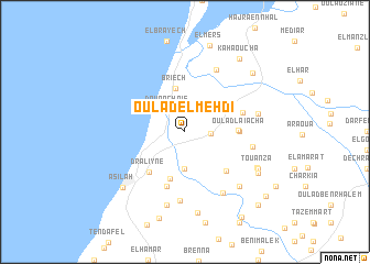 map of Oulad el Mehdi