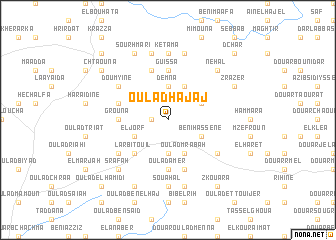 map of Oulad Hajaj