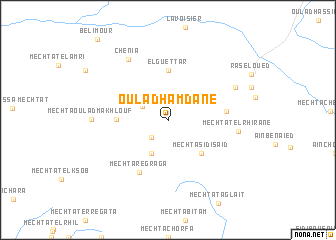 map of Oulad Hamdane