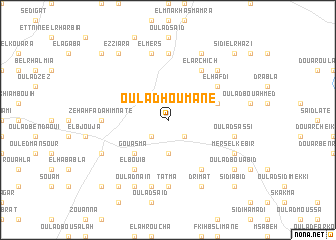 map of Oulad Houmane