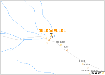 map of Oulad Jellal