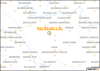 map of Oulad Jellal