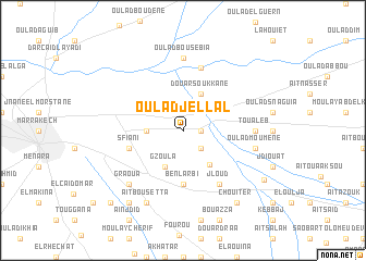 map of Oulad Jellal