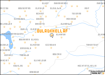 map of Oulad Khellaf