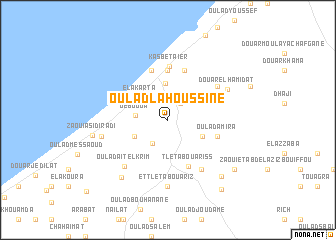 map of Oulad Lahoussine