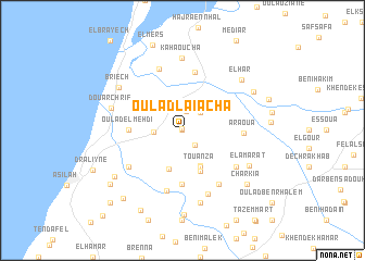 map of Oulad Laïacha