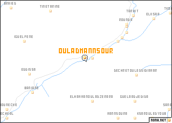 map of Oulad Mannsour