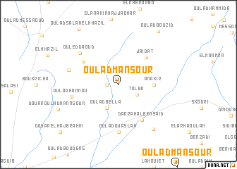 map of Oulad Mansour