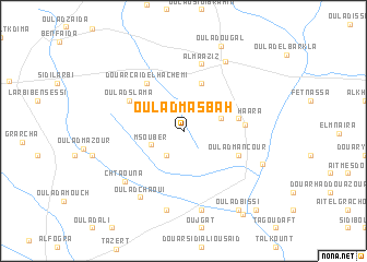 map of Oulad Masbah